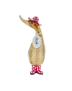 DCUK Spotty Hat and Boots Duckling - Pink